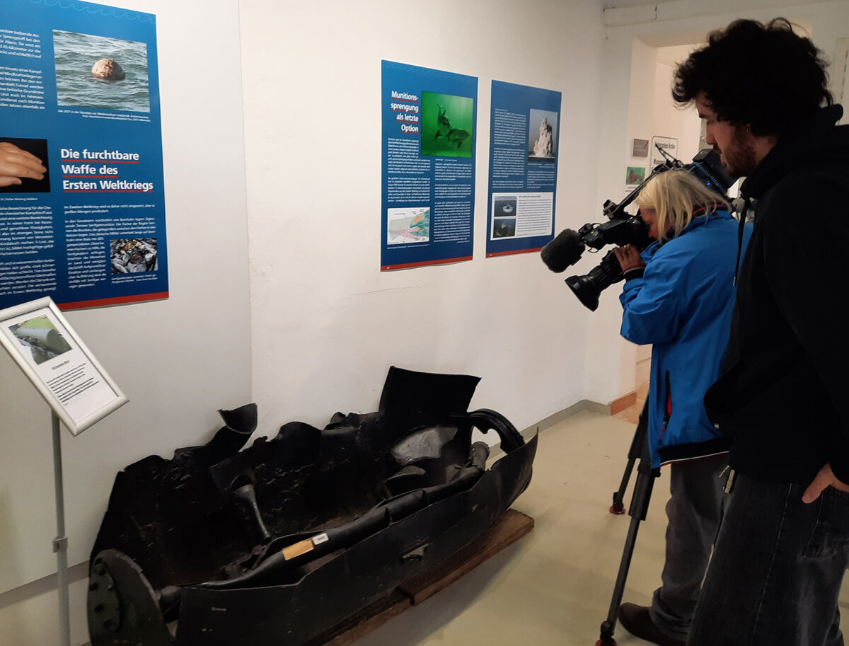Aufnahmen in der Sonderaussstellung für das Schleswig-Holstein Magazin
NDR im Museum