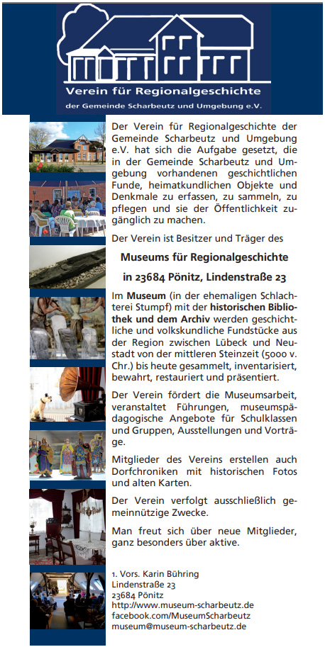 Vereinswerbeflyer Verein für Regionalgeschichte - Seite 1